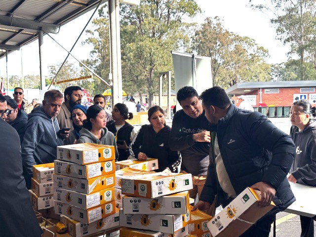 A group of people standing around a stack of boxes

AI-generated content may be incorrect.